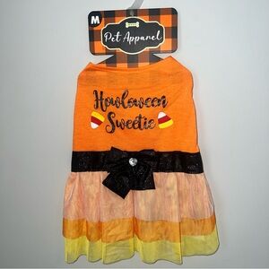 Woof Brand Kohls Dog Halloween Costume Sweetie Dress - Orange and Yellow -Medium